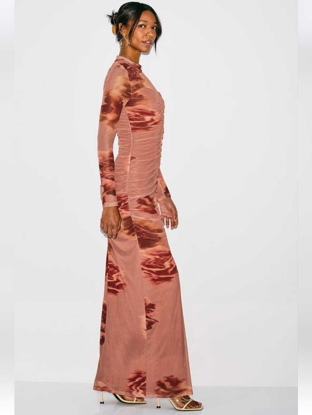 BLACK HALO FLORAL WENDY GOWN SIZE 8 MSRP $495 - Picture 3 of 14